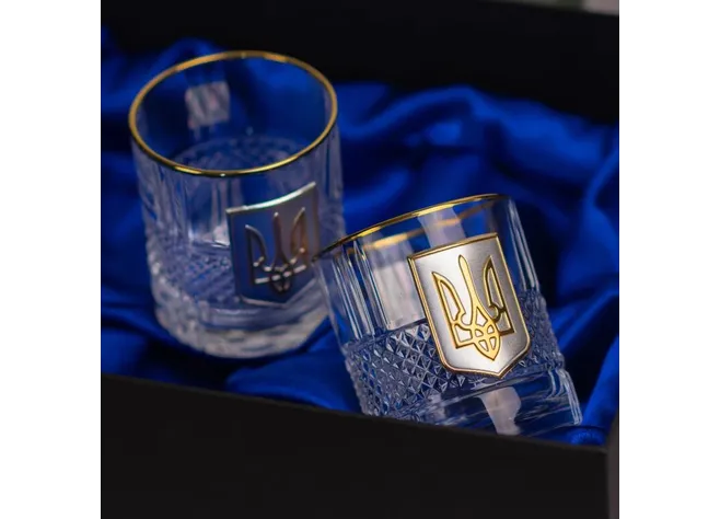 Набір для віскі Boss Crystal Гербовий з тризубом Фото 2